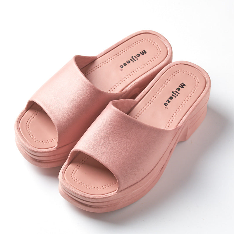 High Heel Slippers Platform Sandals For Street