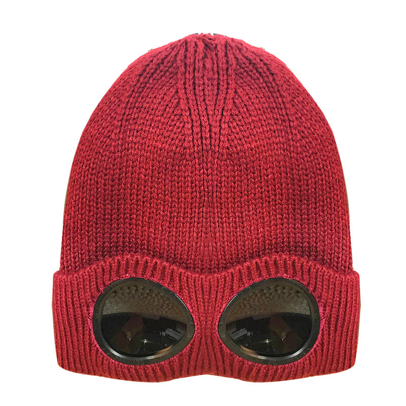 Cool Glass Windproof Knitted Hat For Outdoor