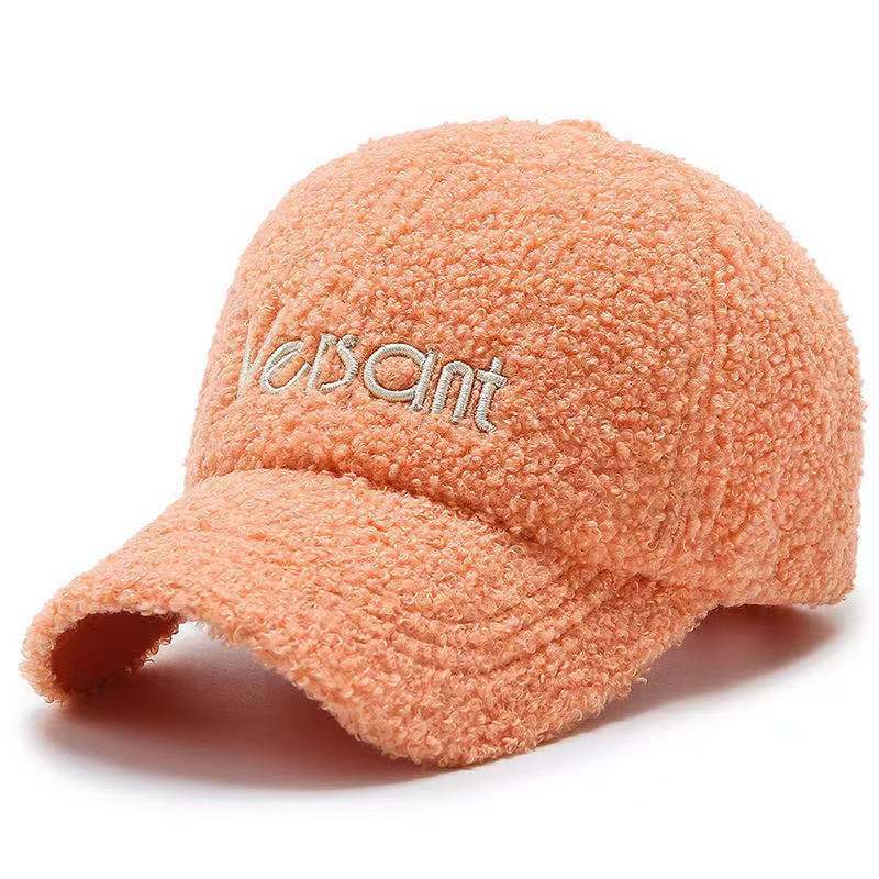 Fashion Adjustable Velcro Lamb Plush Cap