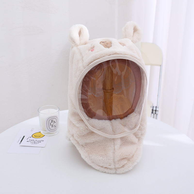 Children's Windproof Warm Hat And Face Mask One-Piece