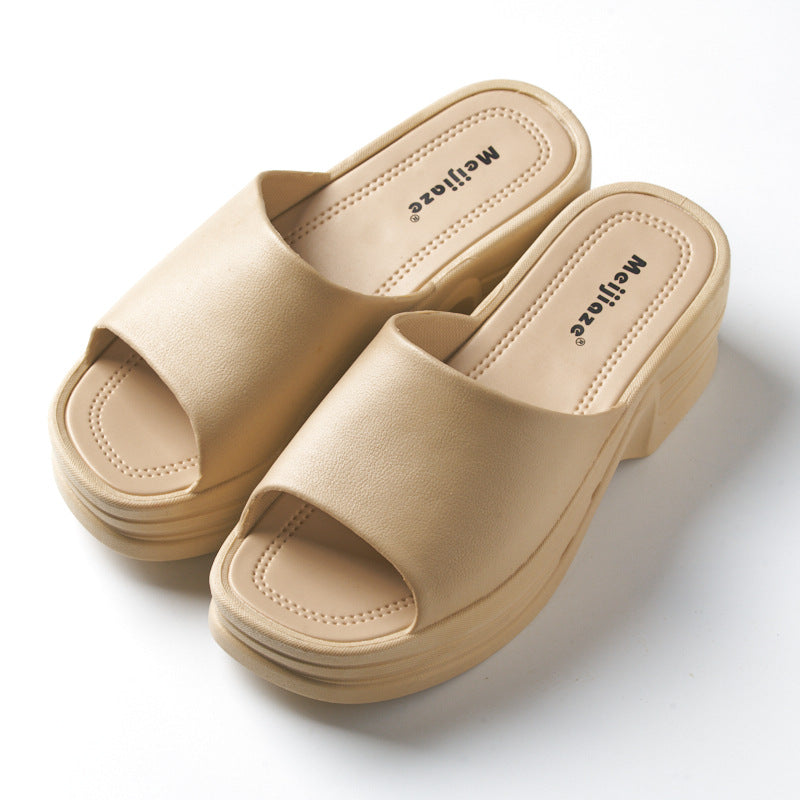 High Heel Slippers Platform Sandals For Street