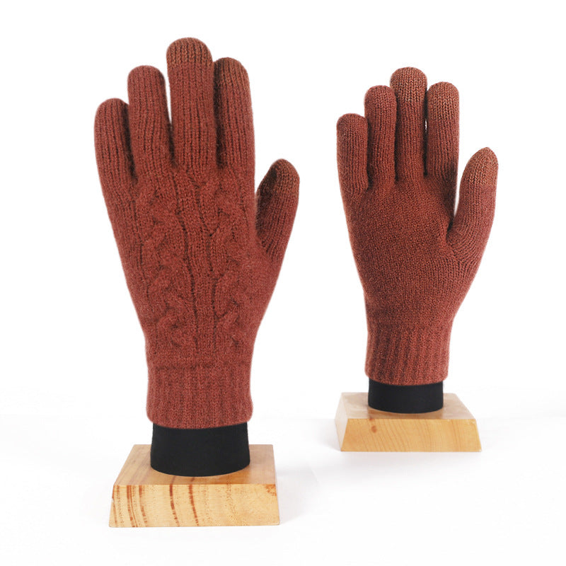 Fleece Touchscreen Outdoor Anti-slip Warm Gloves