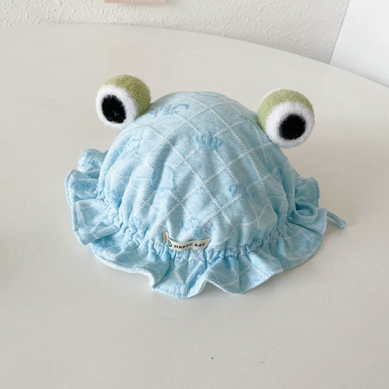 Cute Cartoon Animal Warm Plush Adjustable Basin Hat For Baby