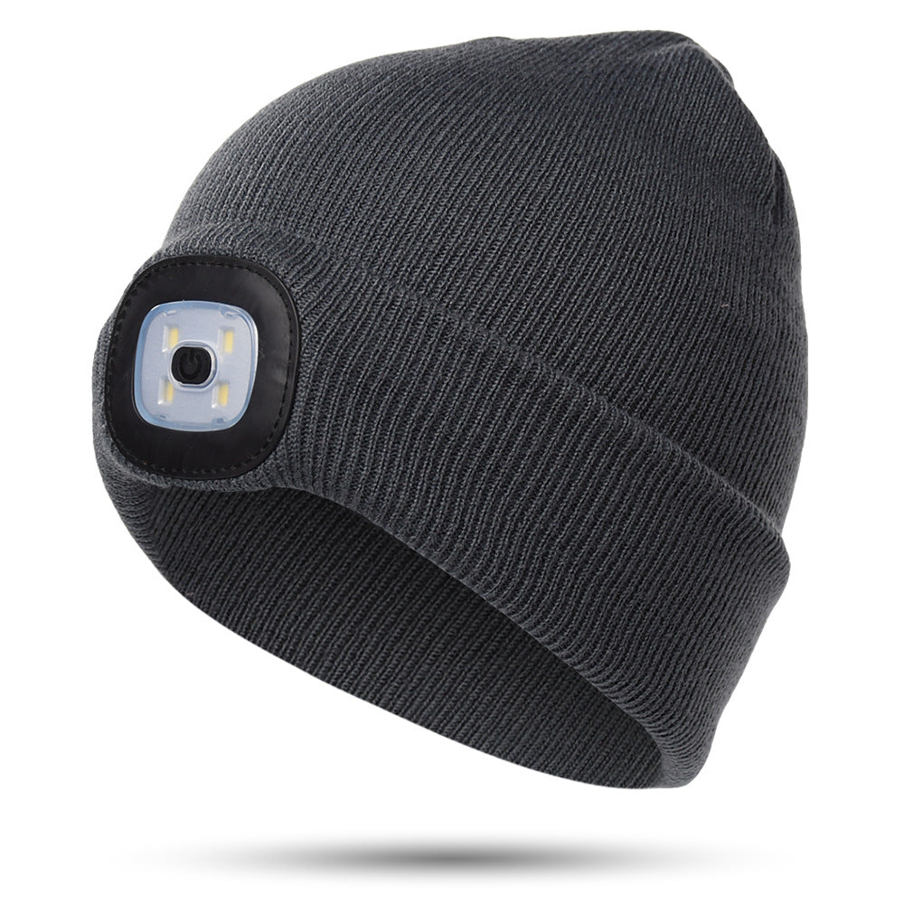 Children LED Warm Knitted Hat For Age of 4-8 Years Old