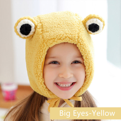 Winter Warm Ear Protection One-piece Knitted Hat For Baby