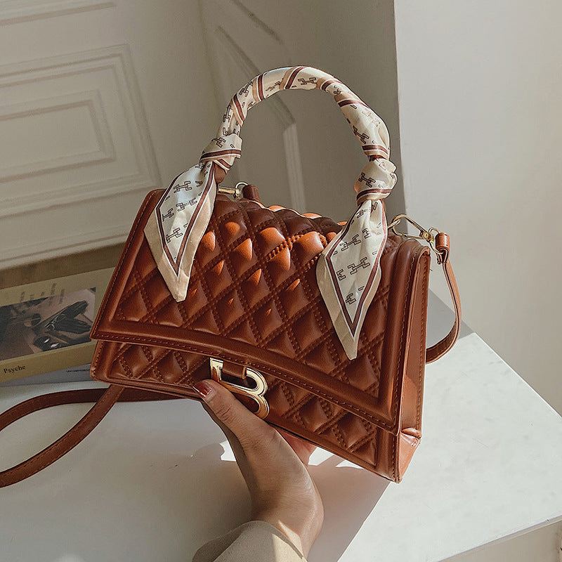 Ladies Casual Rhombus Quilted Bag Handbag Shoulder Bag