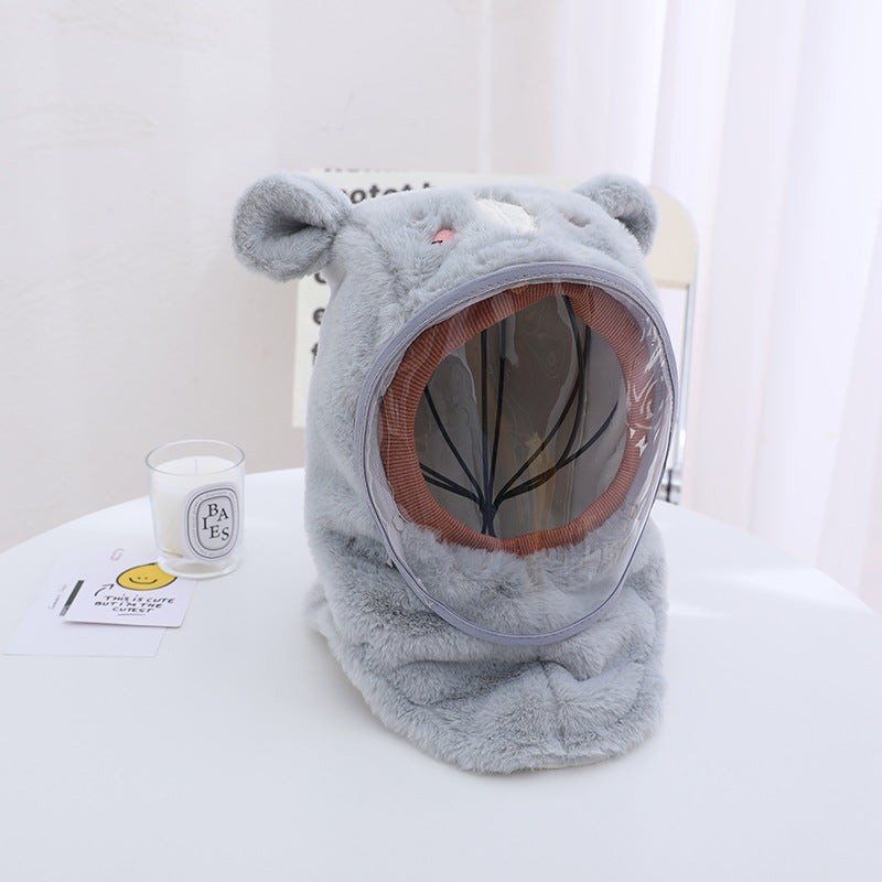 Children's Windproof Warm Hat And Face Mask One-Piece
