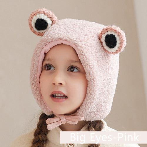 Winter Warm Ear Protection One-piece Knitted Hat For Baby