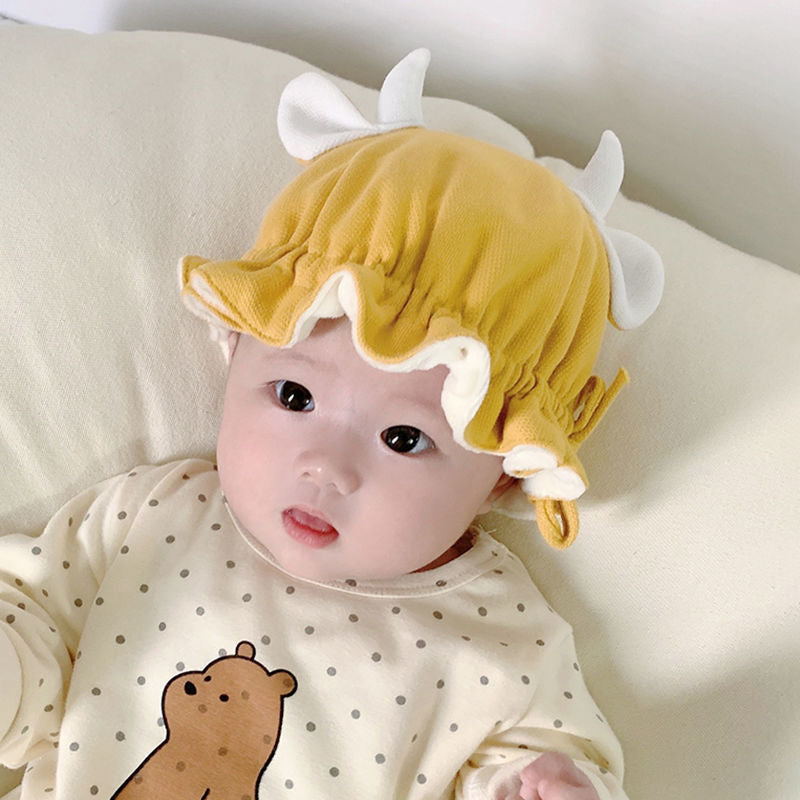 Cute Cartoon Animal Warm Plush Adjustable Basin Hat For Baby