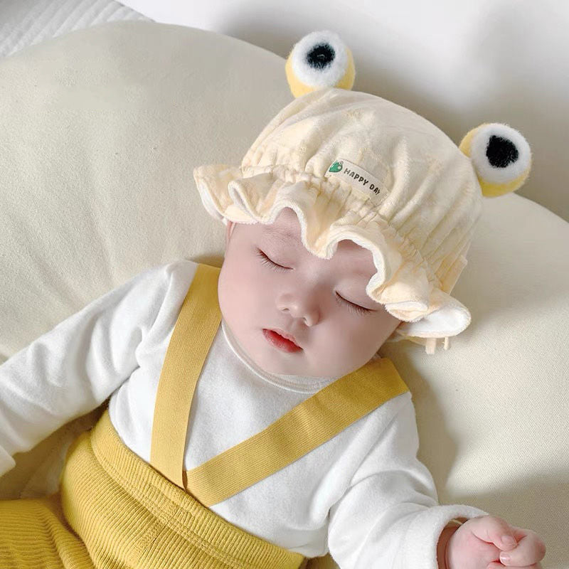 Cute Cartoon Animal Warm Plush Adjustable Basin Hat For Baby