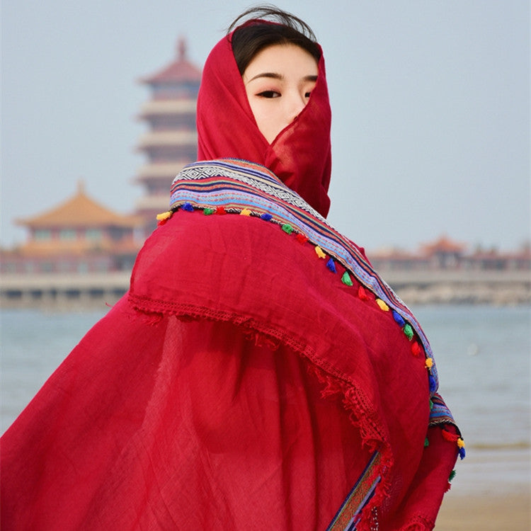 Desert Vacation Sunscreen Shawl Ethnic Style