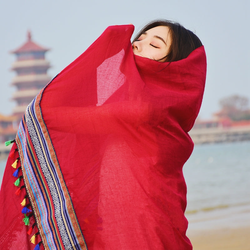 Desert Vacation Sunscreen Shawl Ethnic Style