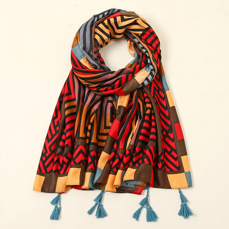 Vintage Bohemian Style Scarf