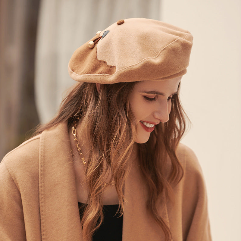 Fashion Cute And Elegant Plush Cloth Beret