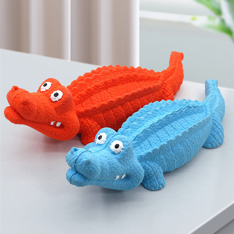 Grinding Teeth To Relieve Boredom Crocodile Rubber Toy