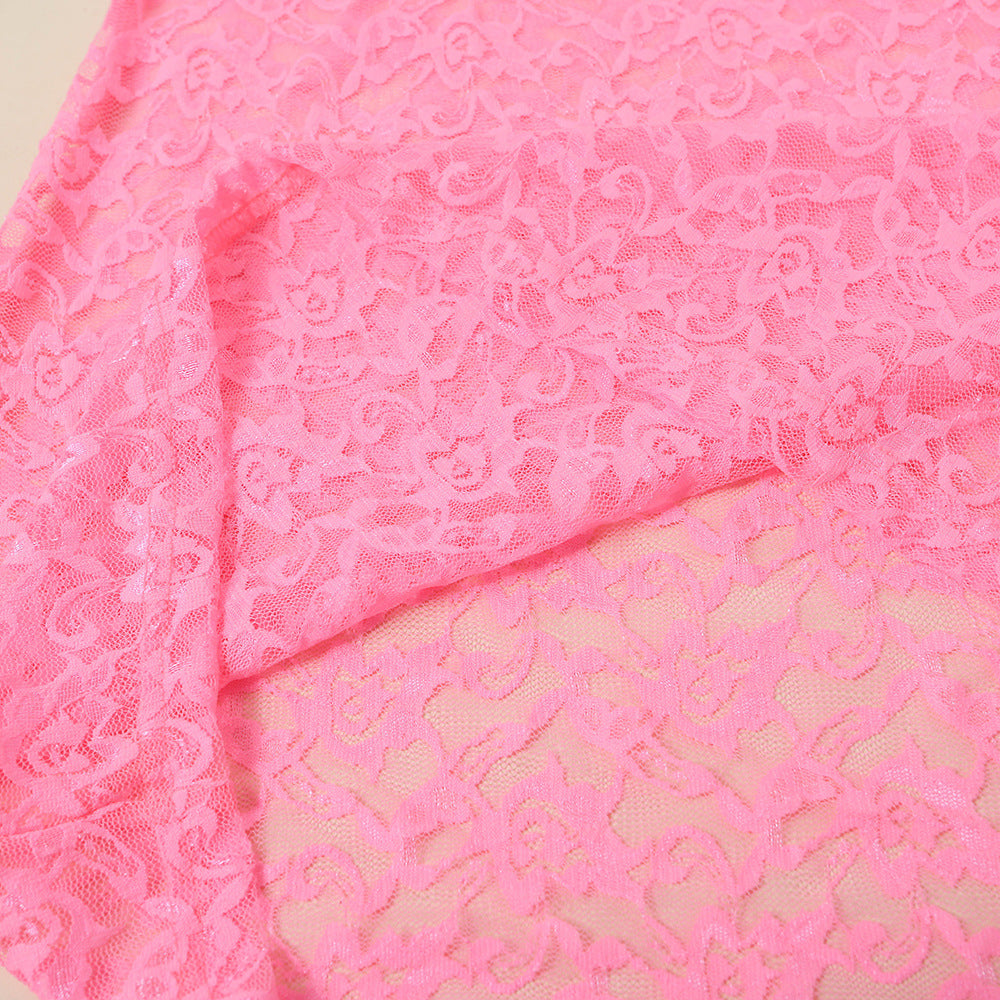 Plus Size Lace Embroidery Sexy Nightwear