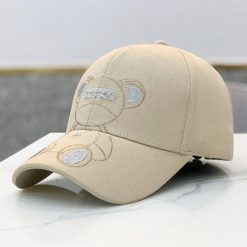 Cute Teddy Bear Embroidery Baseball Cap