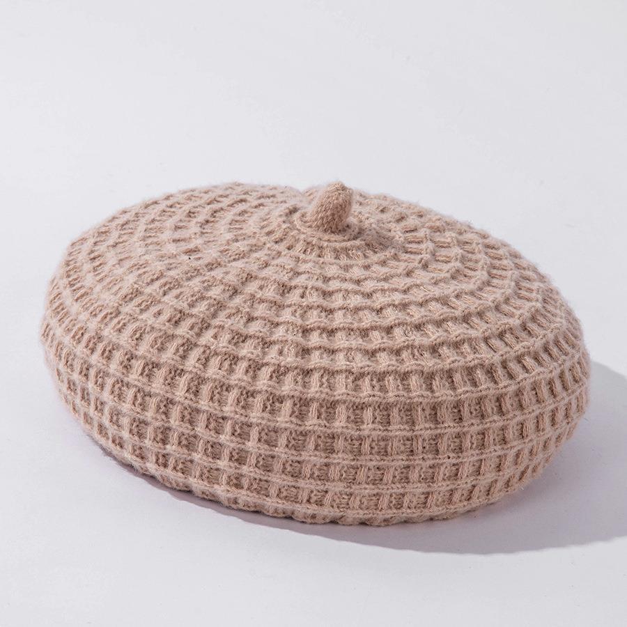 Solid Color Knitted Beret