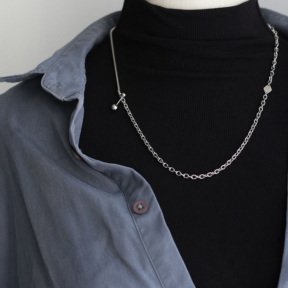 Ziibras™ Match Ball Retro Titanium Steel Necklace