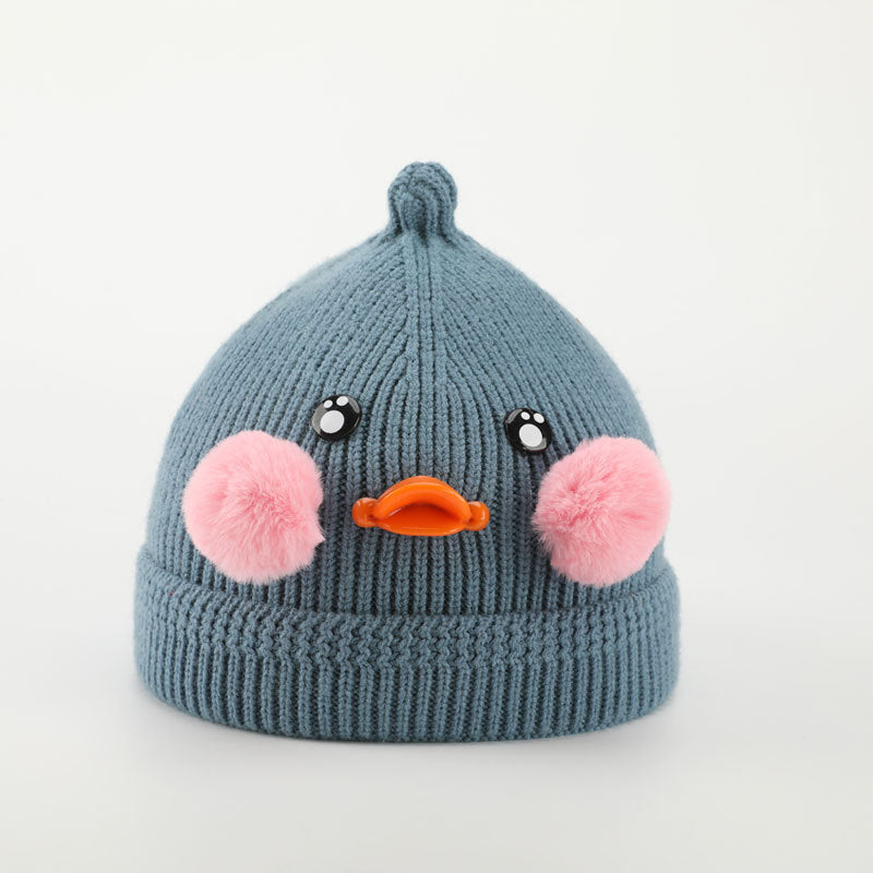 Cute Duck Children's Knitted Hat