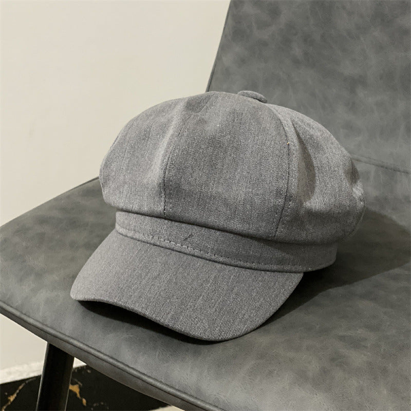 Spring And Autumn Retro Versatile For Short Hair Hat