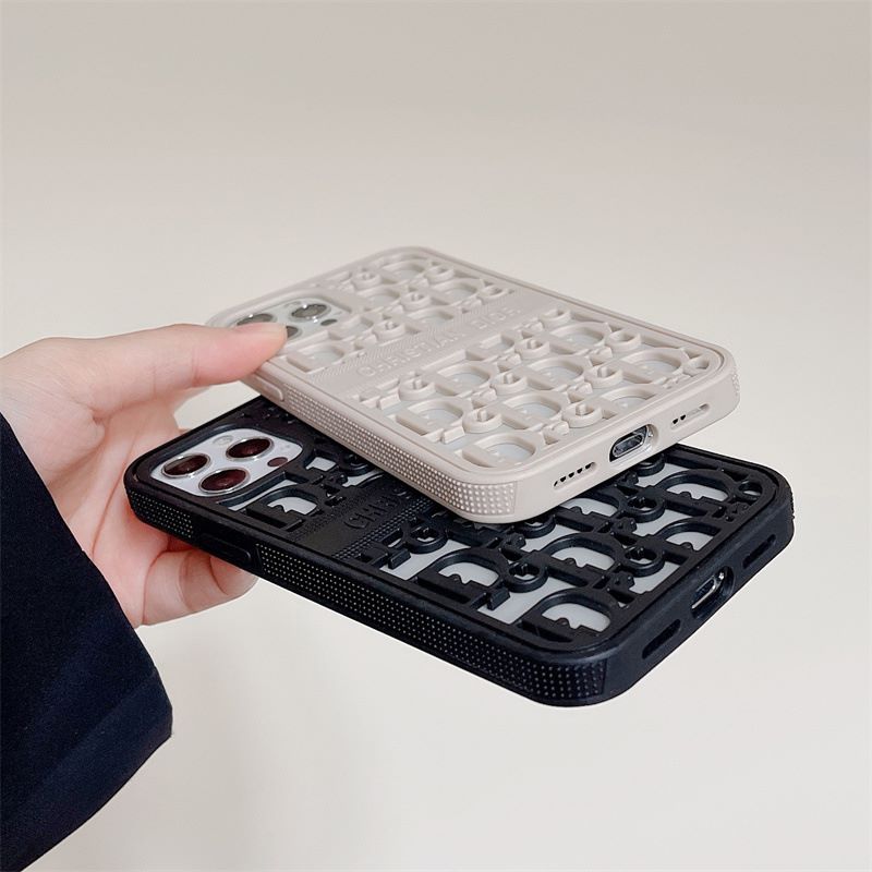 D Letter Hollow Phone Case for iPhone13