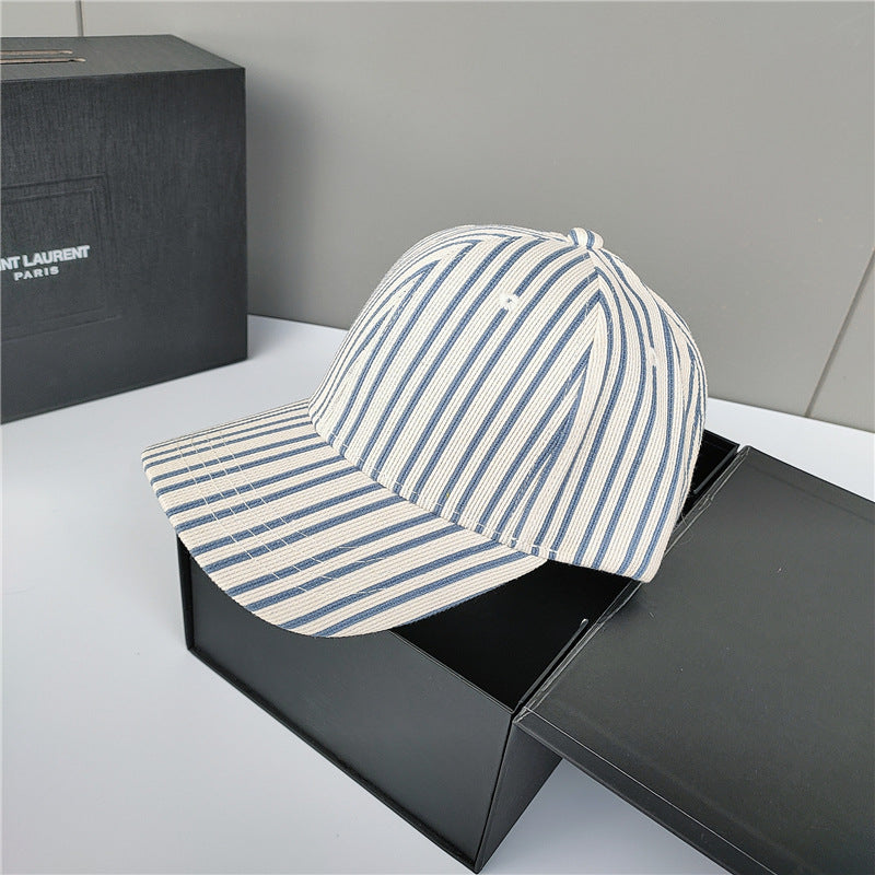 Stripe Contrast Baseball Cap