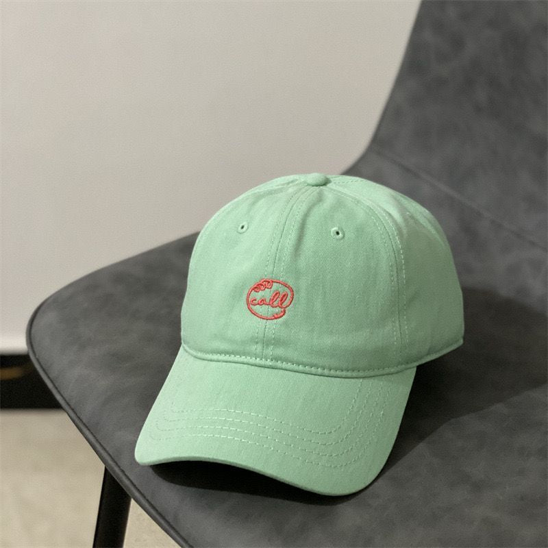 Small Letter Embroidered Softtop Baseball Cap