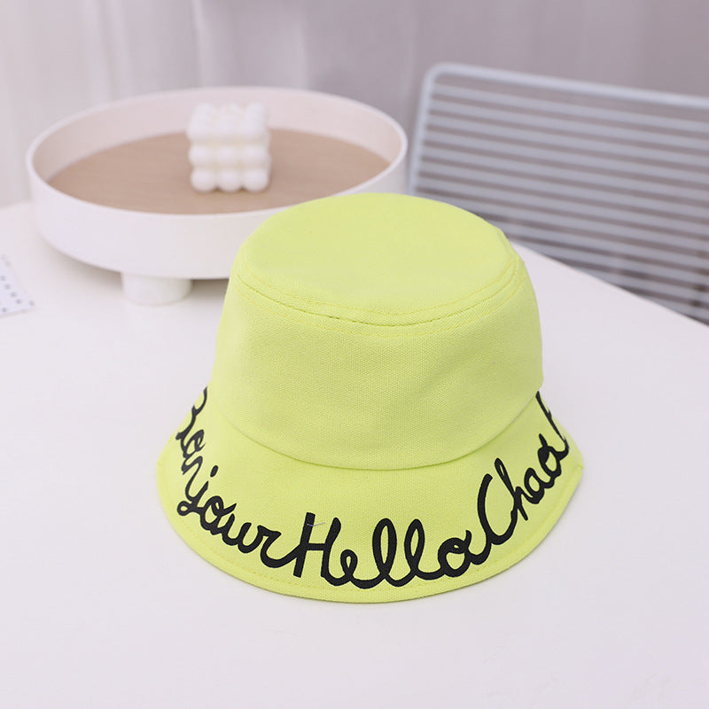 Solid Color Embroidered Letter Visor Hat Versatile Travel Hat