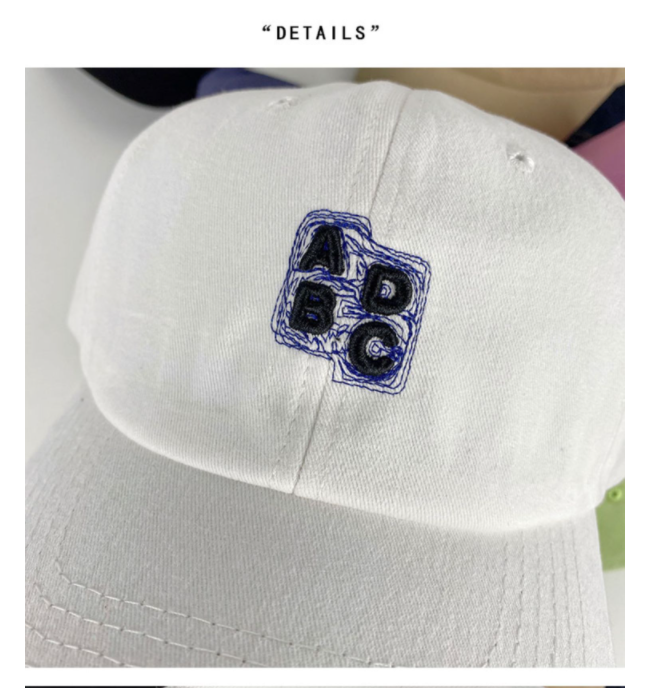 Monogram Design Fashion Simple Baseball Cap