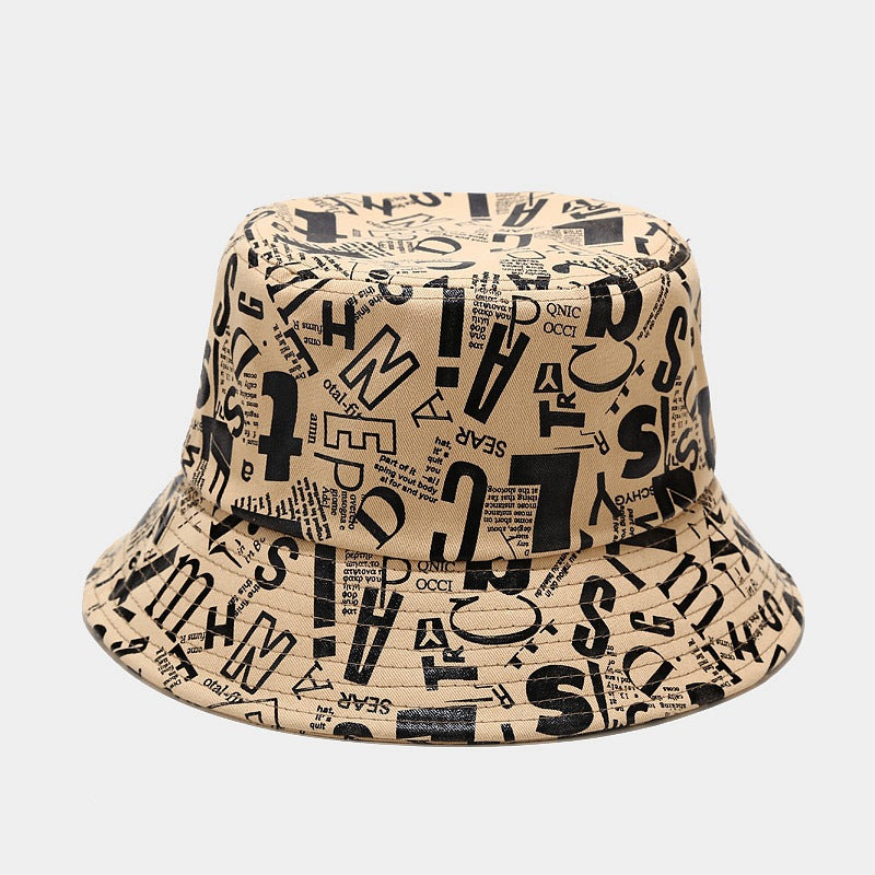 Personalized Trend Graffiti Letter Bucket Hat