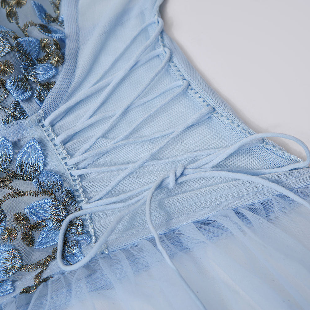 Sexy Embroidered Sling Nightdress