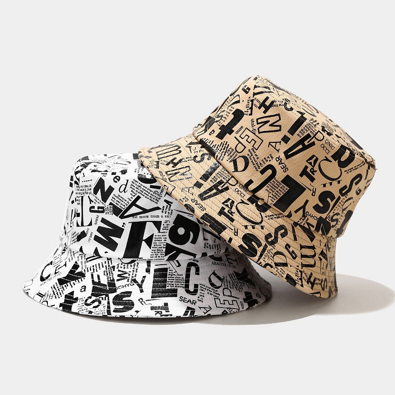 Personalized Trend Graffiti Letter Bucket Hat