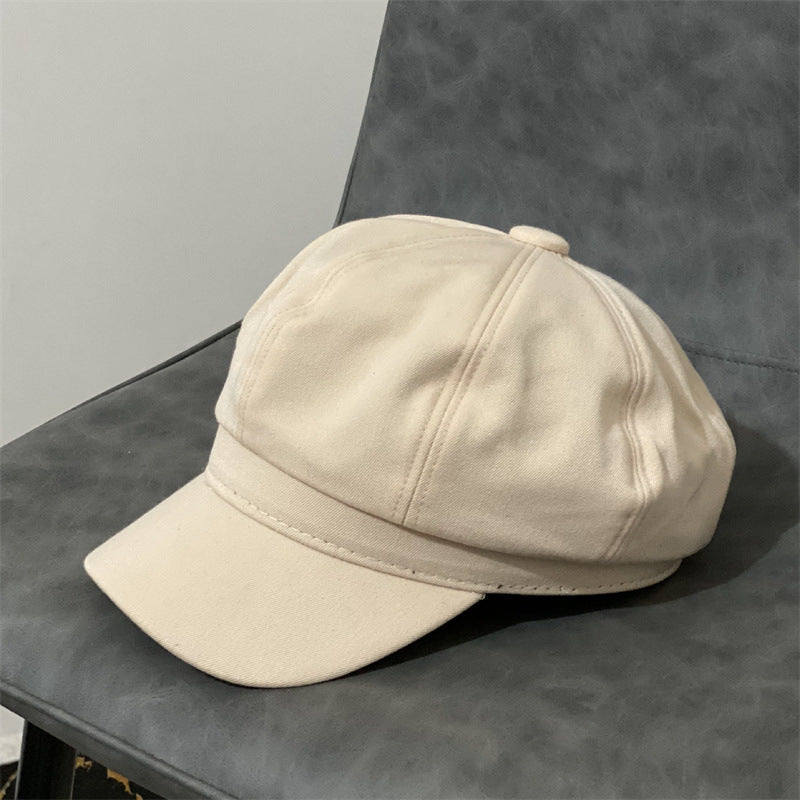 Spring And Autumn Retro Versatile For Short Hair Hat