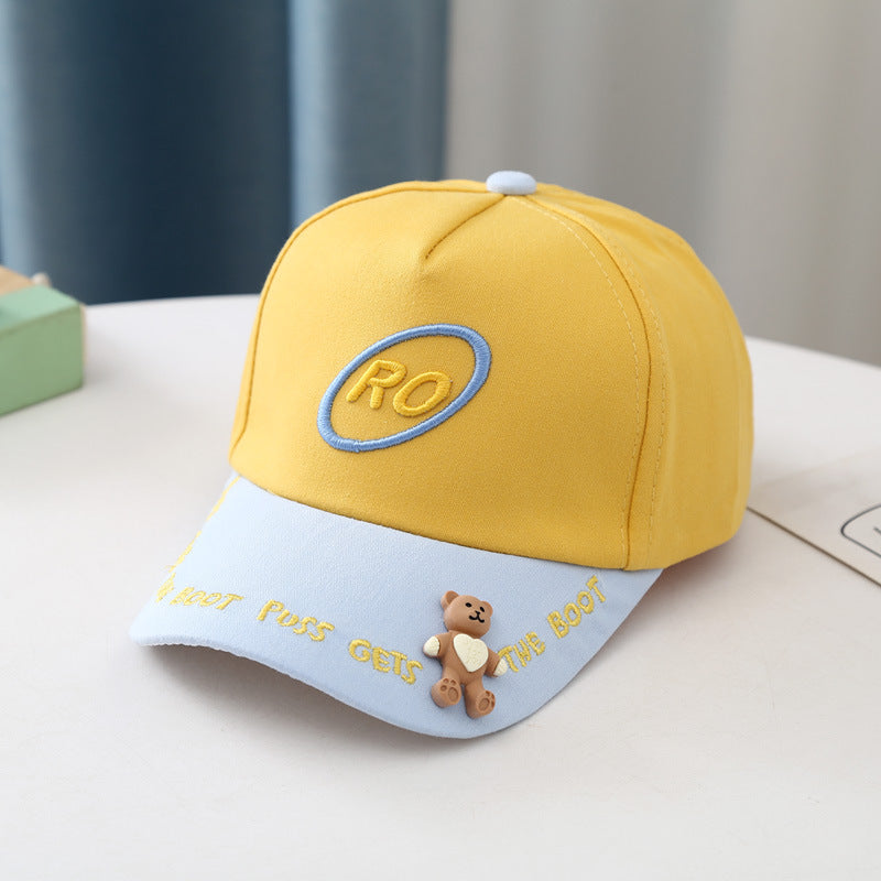 Bear Colorblock Children's Baseball Cap