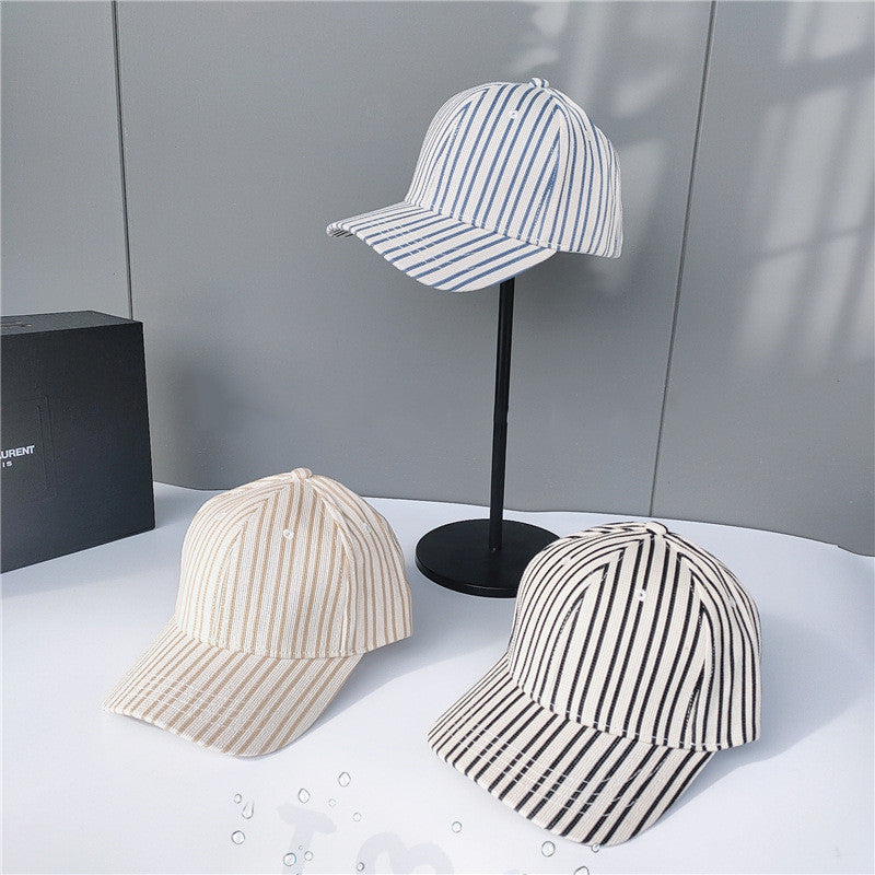 Stripe Contrast Baseball Cap