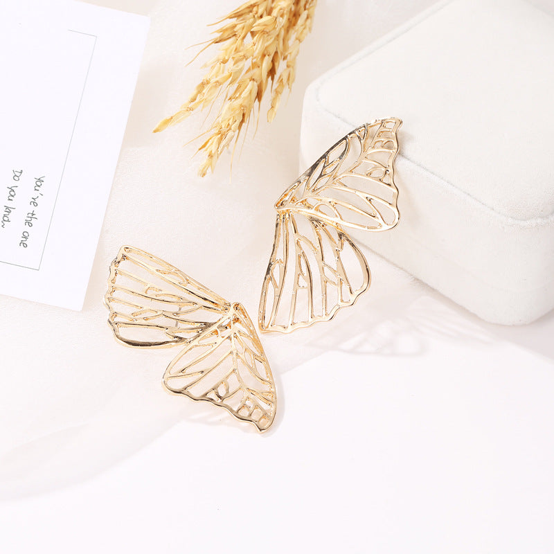 Hollow Butterfly Alloy Earrings