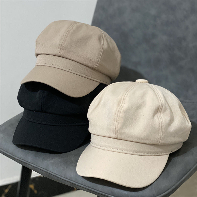Spring And Autumn Retro Versatile For Short Hair Hat
