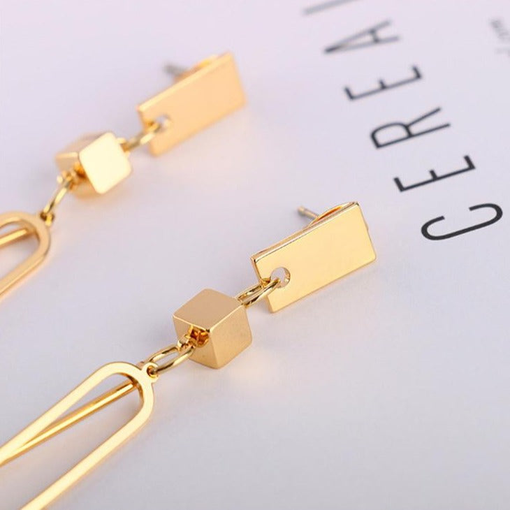 Elegant Simple Square Earrings