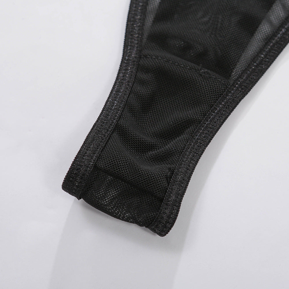 Sexy Lace-up One-piece With Lace