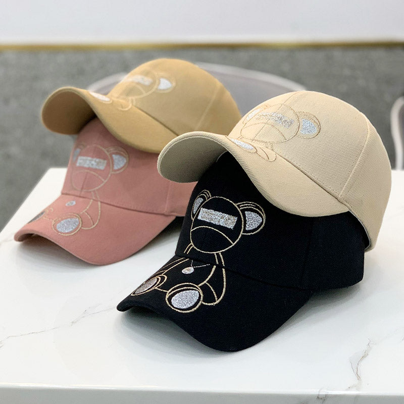 Cute Teddy Bear Embroidery Baseball Cap