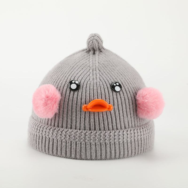 Cute Duck Children's Knitted Hat