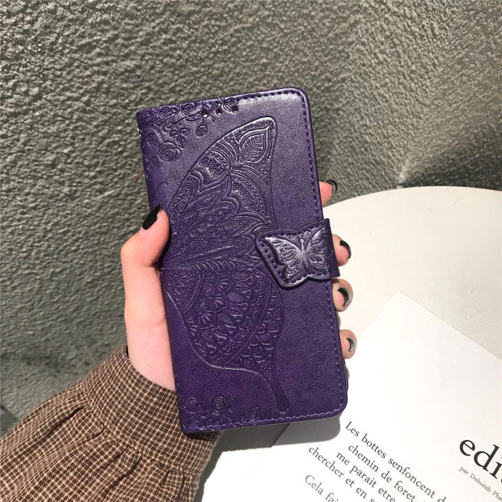 Mobile phone holster flip embossed for iphone 13 & 12