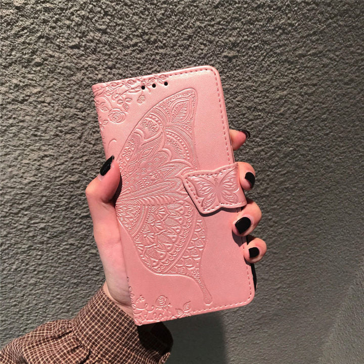 Mobile phone holster flip embossed for iphone 13 & 12