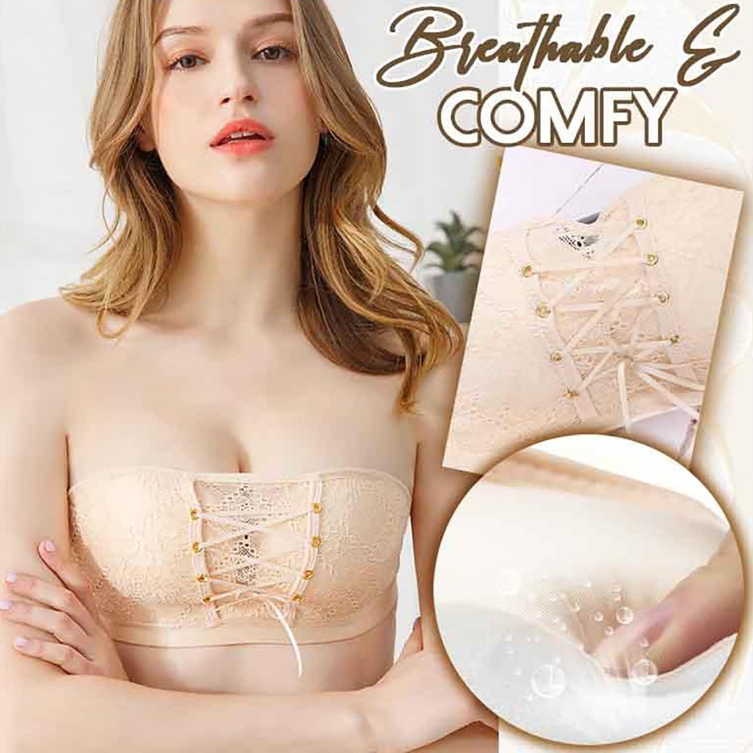 Lace Strapless Wire Free Bra 32A to 38B