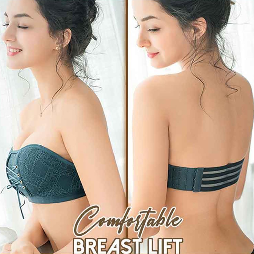 Lace Strapless Wire Free Bra 32A to 38B