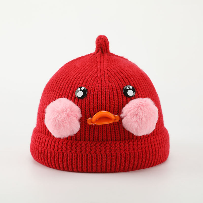 Cute Duck Children's Knitted Hat