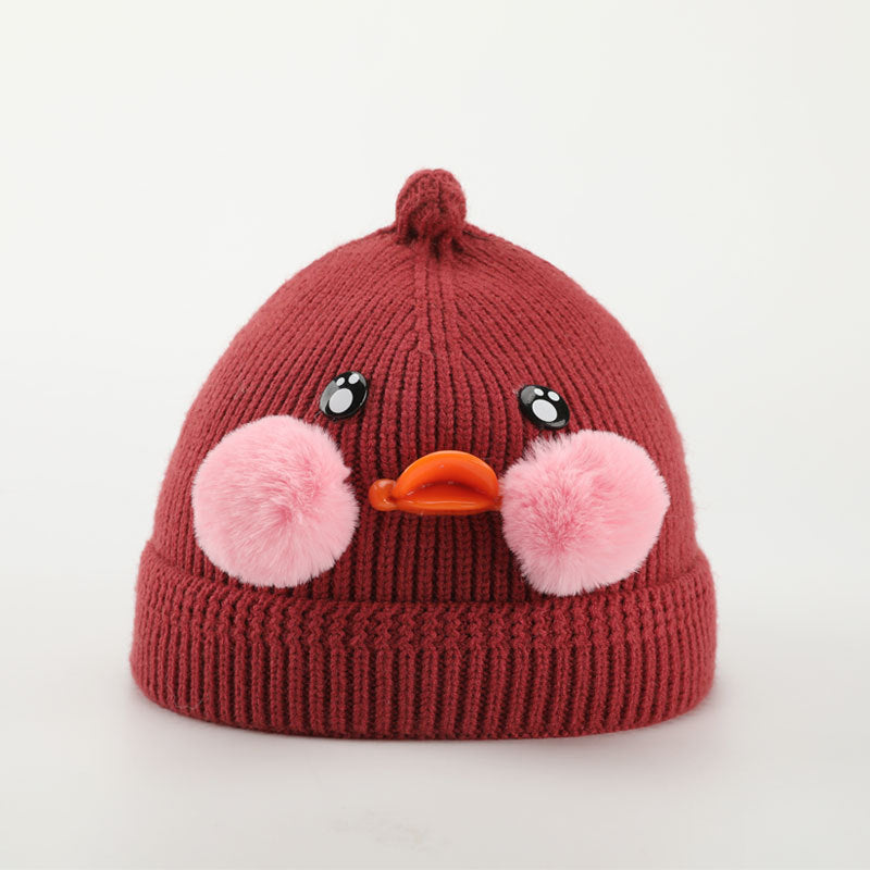 Cute Duck Children's Knitted Hat