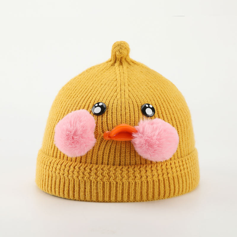 Cute Duck Children's Knitted Hat