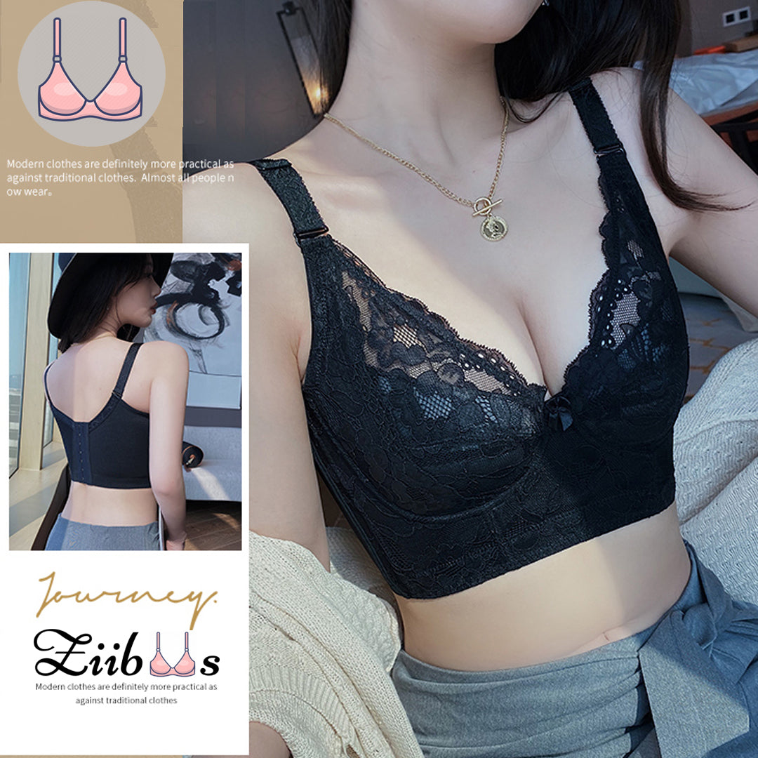 Ziibras™ Lace Embroidery Push-up Thin-pad Bra